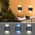 thumbnail image 7 of Solar Wall Lights Outdoor, 2 Pack Wireless Solar Powered Lights for Fence Yard Garden, Ip65 Waterproof Landscape Spotlights, Dusk To Dawn Auto on for Patio Driveway Walkway, 7 of 7