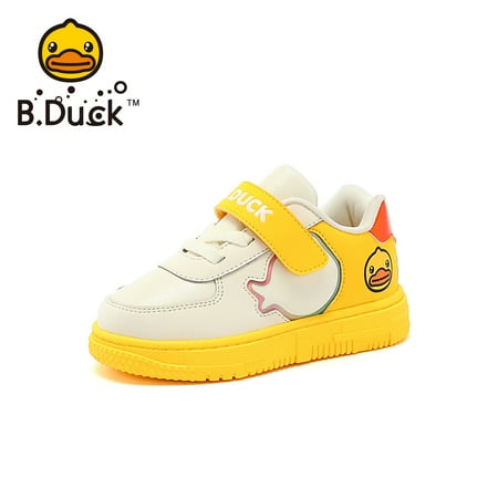 

B.Duck Cartoon Cute Skate Shoes Lightweight Non-slip Low Top Sneakers With Hook And Loop Fastener For Outdoor