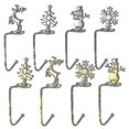 thumbnail image 4 of Soporte para calcetines navideños JINMJMXG juego de 4 ganchos decorativos dorado, 4 of 4