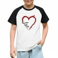 thumbnail image 1 of Blusas y camisas de manga corta con cuello redondo para niños y niñas, blusa de manga corta con estampado de cuello redondo, 1 of 7
