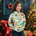 thumbnail image 2 of Tfken Christmas Hoodies For Boys Long Sleeve Hooded Snowman Print Tops Winter Cozy Sweatshirt Child Size 8-9 Years, 2 of 4