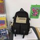 thumbnail image 3 of Stylish Large Capacity Backpack - Zippered, Portable, & Decorated for School!, 3 of 5