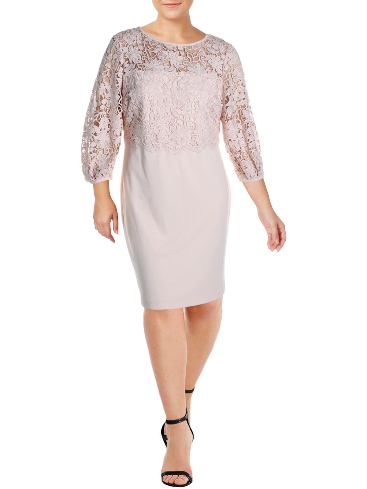 ralph lauren lace inset dress