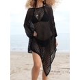 thumbnail image 3 of Charmo Womens Long Sleeve Hollow Out Swimsuit Beachwear Dress, 3 of 4