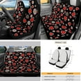 thumbnail image 3 of Yuyamidu Ladybug Car Seat Cover Split Covers Set Daisy Car Steering Wheel Cover Seat Belt Pads Sunshade Gear Shift Cover Hand Brake Cover Rearview Mirror Cover Cup Holder Wrist Key Chain 16 PCS, 3 of 7