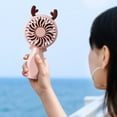 thumbnail image 5 of maxiaoxia Handheld Fan Portable, Hand Fan With USB Rechargeable Battery, 1-3 Hours Operated Small Makeup Eyelash Fan For Women Girls Kids Portable Fan Desk Fan For Travel Outdoor Indoor, 5 of 6