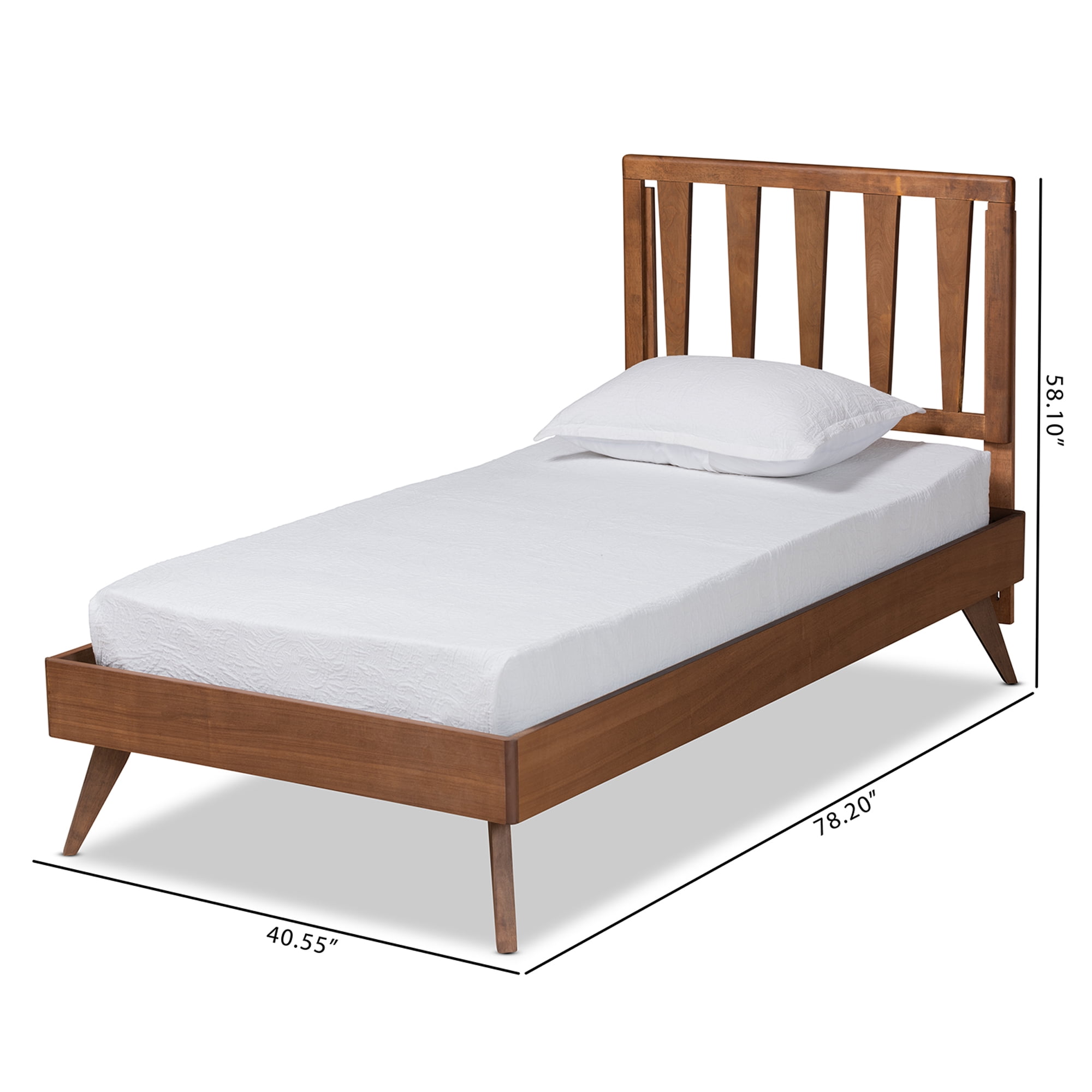 Baxton Studio Michi Modern Engineered Wood Slat Bed Twin Walnut Brown Walmart Com Walmart Com Baxton Studio Michi Modern Engineered Wood Slat Bed Twin Walnut Brown Walmart Com Walmart Com