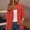 Red, variant on Ayfxijin Cardigan for Women,Women's Casual Fashion Loose 3/4 Sleeve Lace Cardigan Tops Blouse