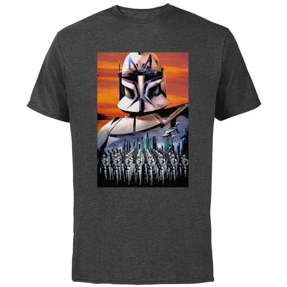 Star Wars Clone Wars Captain Rex Clone Troopers - Short Sleeve Cotton T-Shirt for Adults - Customized-Charcoal