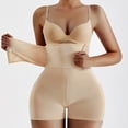 thumbnail image 4 of SWSMCLT Women's High Waist Body Shaper Shorts Seamless Tummy Control Waist Trainer Cincher Padded Thigh Butt Lifter Shapewear Panties Hip Enhancer Girdle Underwear Nude Beige X-Large, 4 of 4