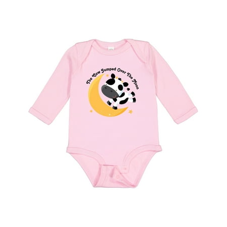 

Inktastic Cow Jumped over the Moon Boys or Girls Long Sleeve Baby Bodysuit