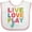 White and Pink, variant on Inktastic Live Love Play Violin Girls Baby Bib