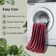 thumbnail image 3 of Jessy Home Wine Red Bath Towel set of 8, 2 Oversized Bath Towels, 2 Hand Towels, 4 Washcloths-600 GSM Soft Towel Set, 3 of 8