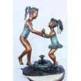 thumbnail image 6 of Young dancing girls circling fountain bronze statue -  Size: 14" x 29" x 38"H., 6 of 11