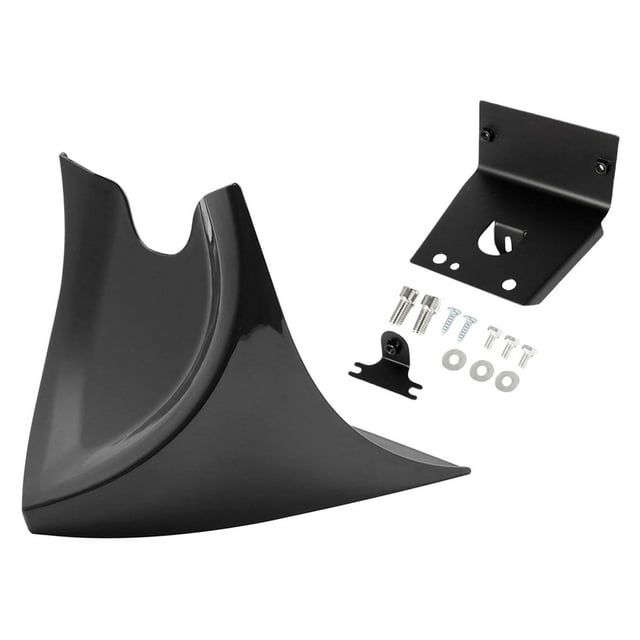 Motorcycle Chin Lower Front Spoiler Replacement for 2004-2017 Gloss Black