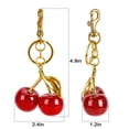 thumbnail image 3 of Spencer Keychain Swivel Keyring with Resin Cherry Pendant Bag Charms Purse Key Chains Cute Backpack Handbag Car Key Accessories, 3 of 10