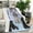 Poodles, variant on Red Plaid Dog Jigsaw Puzzle Blanket,Comfortable Soft Flannel Throw Blanket,All Season,Warm Lightweight Blankets for Sofa Bed Couch Living Room Chair,60"x80"(150x200cm)