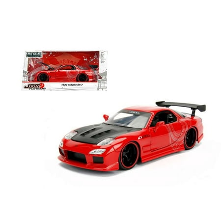 - JADA 1:24 W/B - METALS - JDM TUNERS - 1993 MAZDA RX-7 RED 98568-RD