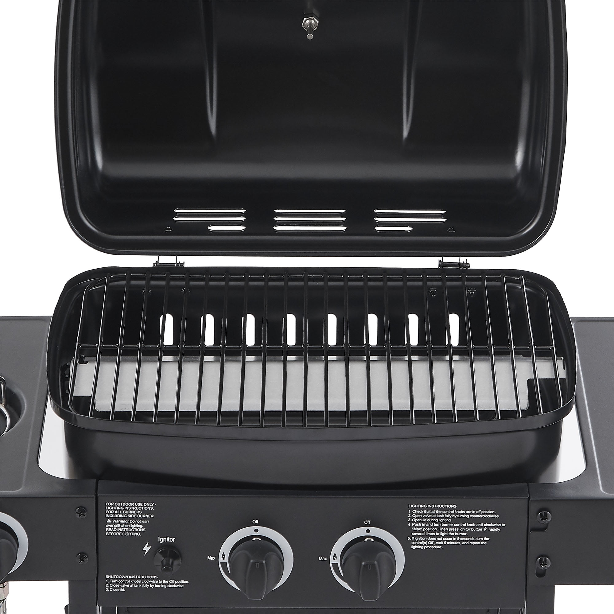 CQSXDA 2 Burner Propane Gas Grill With Side Burner Stainless Steel 24000 BTU Outdoor Barbecue Kitchen And Patio Cooking
