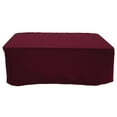 thumbnail image 3 of HUBERT® Tablecloth Burgundy Rectangular Spun Polyester - 60" W x 120" L, 3 of 3