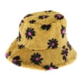 thumbnail image 1 of Niñas Adultos Mujer Sombrero de cubo Lindo Sombrero de pescador Gorra esponjosa amarillo Zulema sombrero de pescador de mujer, 1 of 8