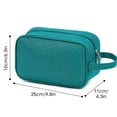 thumbnail image 3 of Travel Toiletry Bag Hanging Dopp Kit for Men, Makeup Bags for Women Traveling Shaving Bag for Toiletries Cosmetic Medicine Organizer, Teal, 3 of 7