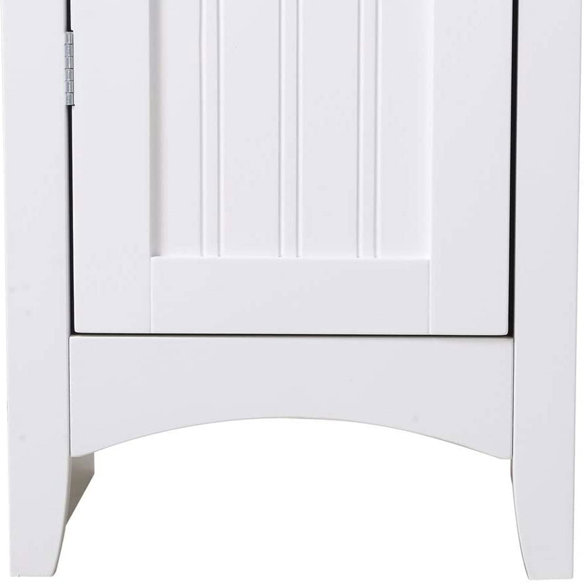 American Furniture Classics One Door Storage Kitchen Pantry Cabinet, White