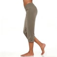 thumbnail image 6 of Tqcoqu Capris for Women with Pockets,Golf Pants 7/8 High Waisted Stretch Pull On Ankle Business Casual Travel Athletic Work,Khaki Women's S-XXXL, 6 of 10
