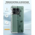 thumbnail image 2 of For OnePlus 10 Pro 5G Case: Clear Protective Shockproof Silicone Case - Dual Layer Soft TPU Cell Phone Cover with Hard Phone Bumper, 2 of 6