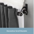 thumbnail image 5 of Kenney Scroll Ball Standard Steel Decorative Window Double Curtain Rod, 48-86" Adjustable Length, 5/8" Dia., Black, 5 of 6