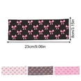 thumbnail image 2 of Ribbon Bow Printed Headbands Elastic Sports Yoga Sweatbands with Breathable Sweatproof Fabric Cancer Awareness Decorative Hair Bands for Yoga Running Gym, 2 of 6