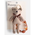 thumbnail image 2 of No Boundaries Women’s Plaid Bear Bag Charms, Brown, 2 of 4