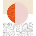 thumbnail image 2 of Bucheli, Jen 26x30 Black Ornate Wood Framed with Double Matting Museum Art Print Titled - Minimalist Mod Circles, 2 of 4