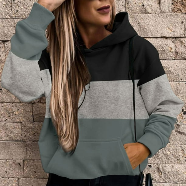 Bestdealplus Sudadera Capucha Sudadera Colores Mujer Sudadera