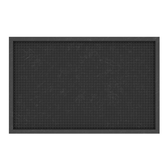 Ottomanson Easy Clean, Waterproof Non-Slip Doormat Indoor/Outdoor Boot Tray, 17.5" x 27", Black