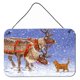 thumbnail image 1 of Impresiones para Colgar en la Pared o en la Puerta Caroline's Treasures Reindeer & Cat ASA2174DS812 8HX12W Multicolor, 1 of 1