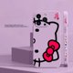 thumbnail image 3 of Bonita funda de teléfono de Hello Kitty K Line Cat para Apple iPhone 14 13 12 11 Pro XS Max Mini X XR SE 7 8 6 15 Plus, funda líquida de color, 3 of 5