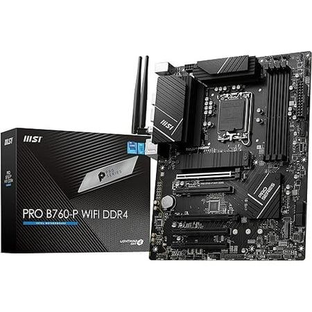 MSI Motherboard PRO B760-P WIFI DDR4 ATX [With Intel B760 Chipset] MB5995