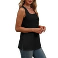 thumbnail image 5 of Fewfanhot Women's Clothing Summer Sleeveless Shirts Dressy Scoop Neck Loose Flowy Cute Tops Womens Tank Top, 5 of 5
