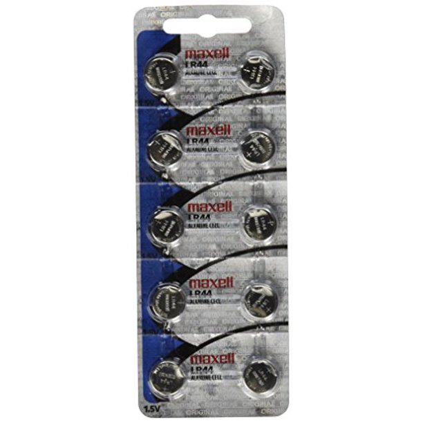 Maxell LR44 Batteries 10 Pack NEW holographic packaging