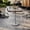 Dark Brown/Silver Base, variant on Flash Furniture 30" x 24" Indoor Outdoor Tabletop in Gray Faux Concrete with TopGuard HPL Technology and 18" Round Silver Cast Iron Table Base