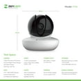 thumbnail image 5 of 4-Pack Zencam WiFi Camera, Indoor Pan Tilt Zoom Home Wireless IP Camera, 720P Dome Cloud Security Surveillance System with Two-Way Talk for Home, Pet, Nanny Cam, Baby Monitor White (4PACK-M1W), 5 of 5