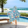 thumbnail image 3 of Yayeee Kids Hooded Towel with Hand Pockets Beach Soft Absorbent Bath Wrap 50 x 23.5 inch, Easter Bunny Pattern, 3 of 5