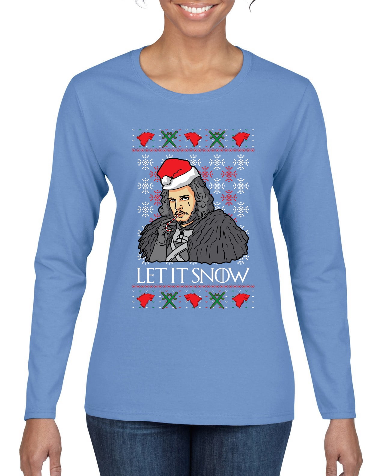 christmas sweater walmart let it snow
