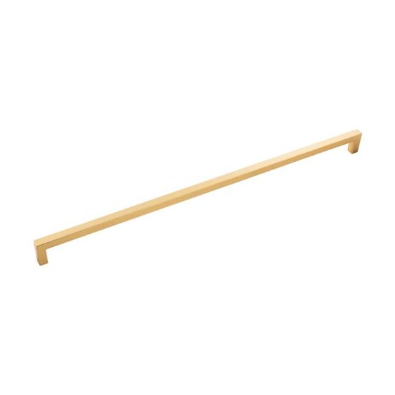 Belwith BWHH075337 BGB 18 in. Center-to-Center Style Cabinet Pull, Brushed Gold Brass