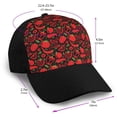 thumbnail image 2 of Naloa Tomatoes And Chili Adult adjustable Print Baseball Hat, Patchwork curved brim baseball capfor Men and Women, One Size, 2 of 5