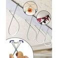 thumbnail image 2 of shiyou-Ceiling Hook Clips- 100 Pack Drop Ceiling Hanger Hooks Hanging on Suspended Ceiling Tile, Grid Clips Heavy Duty for Light Plant Office Home Stores Classroom and Wedding Decorations, 2 of 4