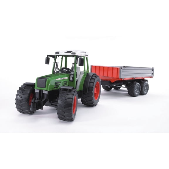 New Bruder Fendt 209 S.Tractor With Trailer Farming Vehicle 02104