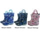 thumbnail image 2 of Yuarrent 2 uds. Botas de lluvia para niños con asa, botas de lluvia flexibles impermeables para bebés de media pantorrilla, botas de agua Botas Deportivas Dinosaurio de sello completo crecimiento15cm, 2 of 6
