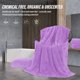 thumbnail image 5 of Juego de toallas de baño MOONQUEEN, 6 unidades, microfibra de secado rápido, color morado, 5 of 7